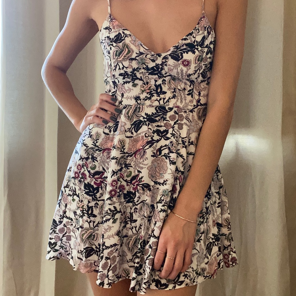 Patterned Mini Dress - image 1